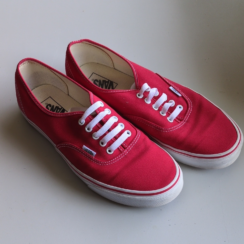Vans Classic Red Canvas Shoes
